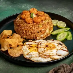 Fried Rice ( Nasi Goring ) With Shrimp